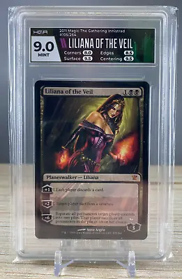 2011 Magic The Gathering Liliana Of The Veil #105/264 Innistrad HGA 9.0 Mint • $100