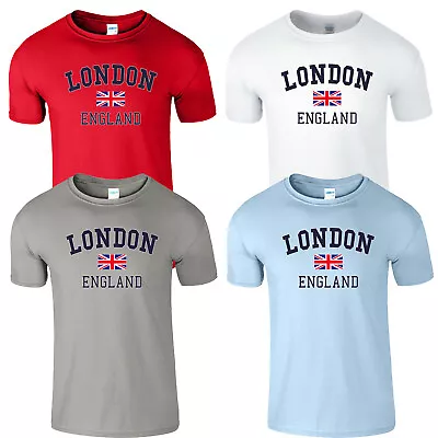 London Enland Unisex T-Shirt Trendy Great Britain Union Jack Birthday Gift Tee • £7.99