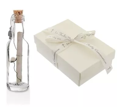 £13.99 • Buy 1st Holy Communion Gift For Daughter, Friend, Personalised Message In A Bottle 