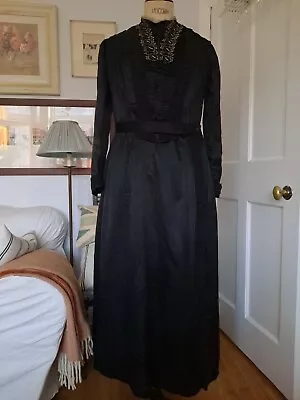 £195 • Buy Original Antique Edwardian Ladies  Black Dress