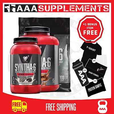 BSN SYNTHA 6 Edge (45serve) WHEY PROTEIN POWDER WPI BLEND ISOLATE + FREE POST • $199.95