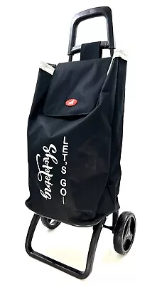 NWT Large Capacity Light Weight Wheeled Shopping Trolley Push Cart Laundry Bag • $28.95