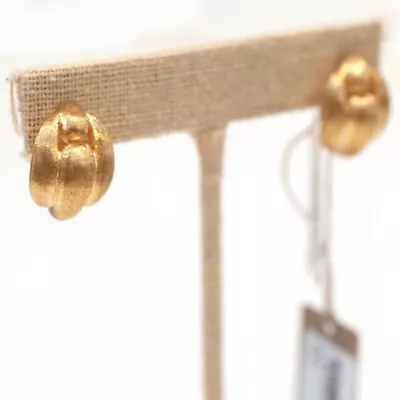 New Marco Bicego 18K Yellow Gold Lucia Huggie Earrings  • $1650