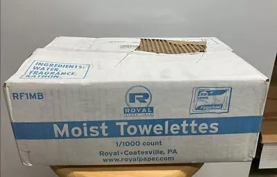 Royal Paper Moist Towelettes Lemon Scented Individually Wrapped 1000/Carton • $23.39