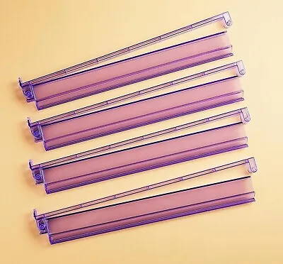 Set Of 4 All In One Transparent Mahjong Mah Jongg Rack Pusher Acrylic 19  Purple • $35.99