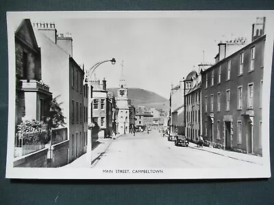 Campbeltown Main Street Cars Folk Circa 1940's R/p • £6