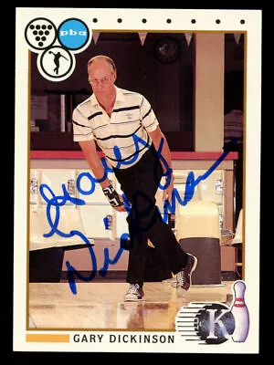 Gary Dickinson #22 Signed Autograph Auto 1990 Kingpins PBA Bowling Trading Card • $20.52