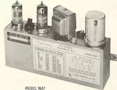 1963 Silvertone 9647 Multiplex Adapter Adaptor Service Manual Photofact  9648 • $10.99