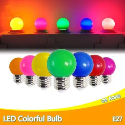 3W Led Bulb Lamp E27 B22 Colorful Led Light Lamparas Flashlight G45 Globe Bulbs • £3.71
