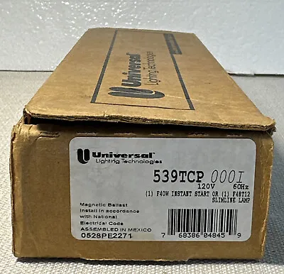 Universal Lighting Magnetic Ballast 539tcp F40w Instant Start / F48t12 New • $14.99