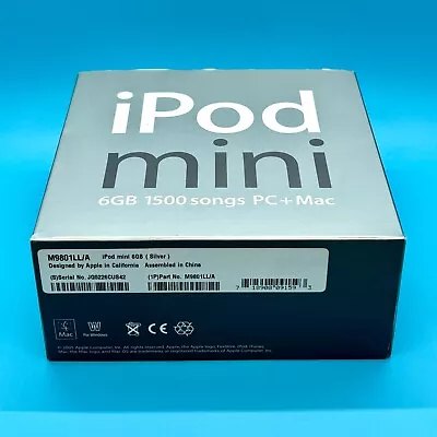 Apple IPod Mini 2nd Generation Silver 6GB New Open Box Unused M9801LL/A • $199.97