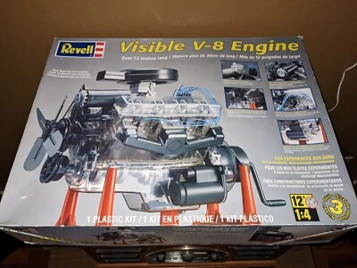 $43.96 • Buy Vintage 1994 Revell Visible V-8 V8 Engine 1:4 Scale Moving Model Kit 8883 Opened