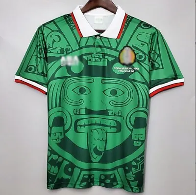 1998 Mexico Vintage Stadium Home/Away Soccer Jersey • £24.35