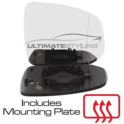 Wing Mirror Glass Volvo XC90 2015-2023 Aspherical Heated Drivers Side Right Hand • $22.53