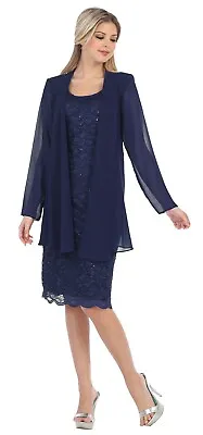 Mother Of The Bride Groom Dress SF8852 Sizes M To 4X NWTags • $34.99