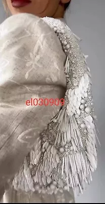 Zara New White Beaded Shoulder Bag Ref. 6189/110 • $79.99