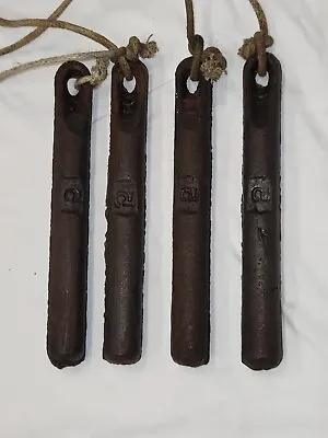 Lot Of (4) Antique Old Cast Iron Window Sash Weights 5 Lbs Each • $44.95