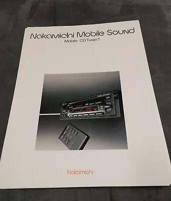 Nakamichi CD Tuner1 Original Brochure 1990s Car Audio  • $6