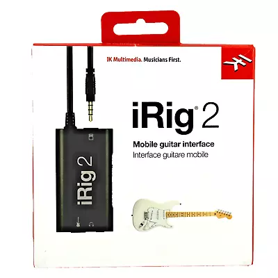 IK Multimedia IRig 2 GUITAR INTERFACE For IOS And Mac - New Open Box • $40