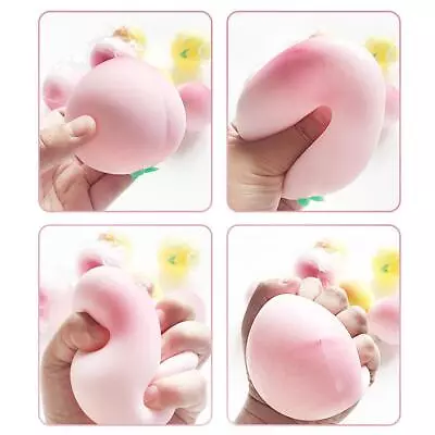 $7.17 • Buy Cute Fruit Peach Novelty Squishy Squeeze Toy Stress Reliever Fun Gift
