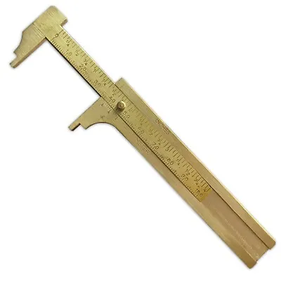 100mm VERNIER CALIPER Measuring Tool Gauge Bead Gem Stone Jewellery Brass Tool • £4.64