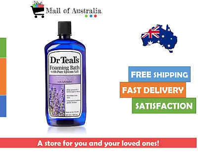 Dr Teals Pure Epsom Salt Foaming Bath With Lavender 1L | RELAX/NOURISH • $18.99