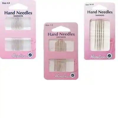 Hemline Darners Hand Sewing Needles In Various Sizes • £2.80