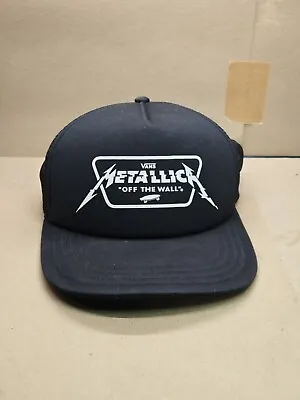 Metallica & Vans Off The Wall - Hat Cap - Official - Black Bill - Snap Back New • $99.70