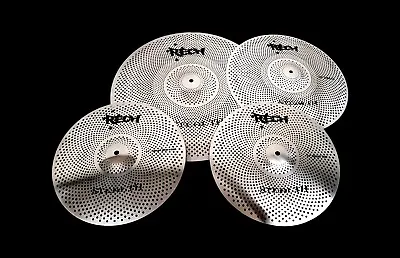 Rech Stealth 4 Pc Cymbal Set - Free Cymbal Bag Low Volume Cymbals Cymbal Pack • $175