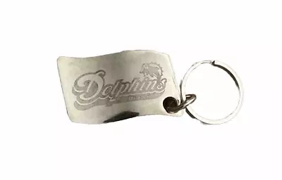 Vintage Miami Dolphins American Flag Keychain Steel  • $14.89