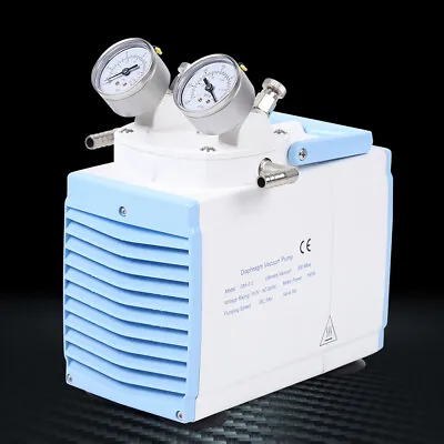 Lab Vacuum Filtration/ Distillation / Drying Oil Free Diaphragm Vacuum Pump 160W • $193.64