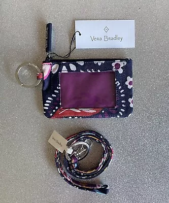 NEW | Vera Bradley | Painted Paisley | Lighten Zip ID Case And Lanyard • $13.99