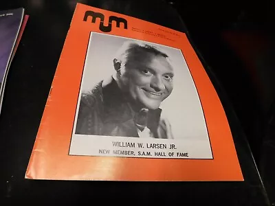 MUM Magazine Magic Unity Might Magician William W. Larsen Jr August 1978 • $5.49