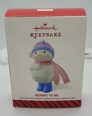 Hallmark Keepsake MOMMY TO BE Christmas Ornament And BOX Snowma'm Lady Snow Man • $17.85