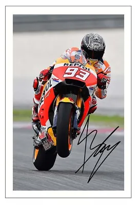 Marc Marquez Signed Autograph Photo Print Moto Gp • £3.49