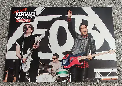 £5.95 • Buy Fall Out Boy - Kerrang Poster - Pete Wentz, Patrick Stump- Reading Festival 2013