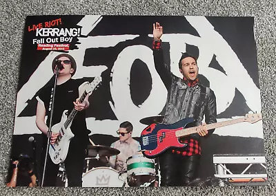 £5.95 • Buy Fall Out Boy - Kerrang Poster - Pete Wentz, Patrick Stump- Reading Festival 2013