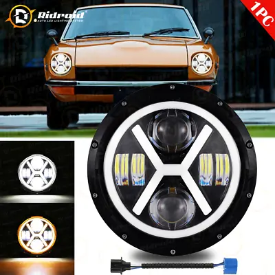 DOT 7''inch LED Headlight&Turn Signal+DRL Halo For Datsun 280ZX/240Z/260Z/280Z • $35.98