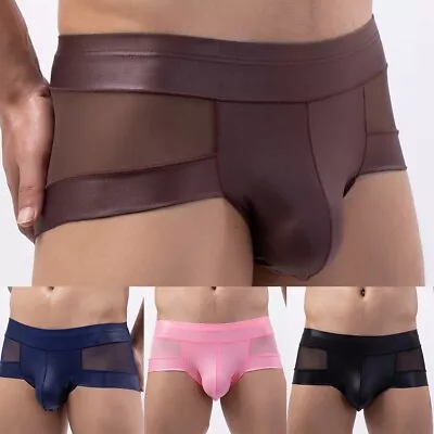 £6.66 • Buy Fashion Male Elastic Panties Pouch See-through Sexy Shorts U Underwear
