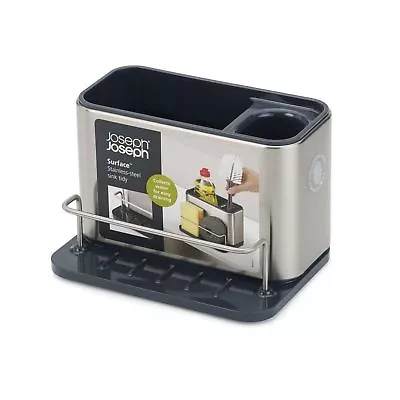 JOSEPH JOSEPH Surface Cutlery Drainer Stainless Steel Caddy Sink Area Organiser • $52.53