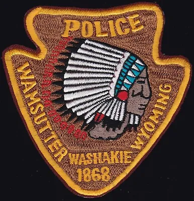 Wamsutter Washakie Police Wyoming Indian Patch S-10 • $15