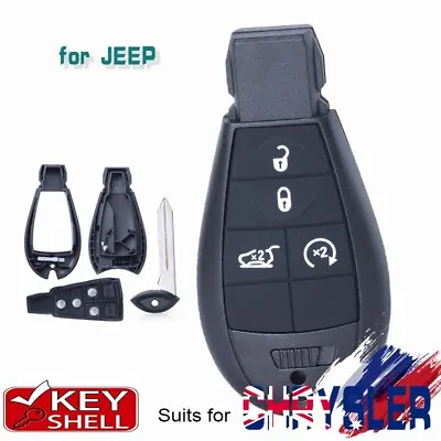 Smart 4 Button Remote Key Shell Case Fob For Jeep Cherokee Sport KL 2014 - 2019 • $12.80