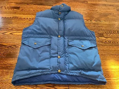 Class-5 Mountaineering Vest Men S Blue Goose Down Puffer VTG Ski Snowboard • $40