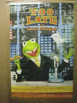 Too Late With Kermit Letterfrog Vintage The Muppet Vintage Poster Inv#G4682 • $44.97