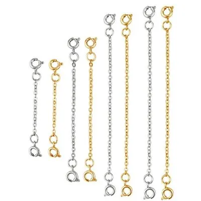 DIY Extender Safety Chain Extender For Bracelet Necklace Jewelry Accessories • £2.57