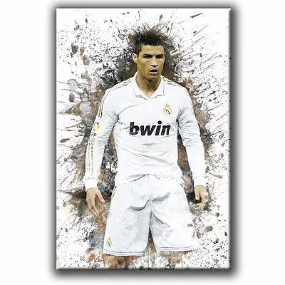 CRISTIANO RONALDO - REAL MADRID - Giclee CANVAS Wall Art Picture Print • $36.61