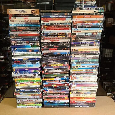 Wholesale Lot Of 100 Used VG Movie DVDs Assorted Bulk Bundle Free Shipping! • $42.98