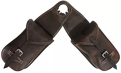 Premium Vintage Handmade Leather Western Horse Saddle Bag Premium Quality • $149