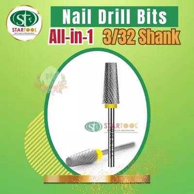 2 Pcs Of Startool All-in-1 Nail Drill Carbide Bit Taper Barrel 3/32 [Pick Any] • $22.99