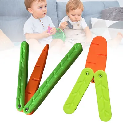Carrot Butterfly Toy Knife 3D Metal Folding Practice Trainer Training Tools AU • $7.54